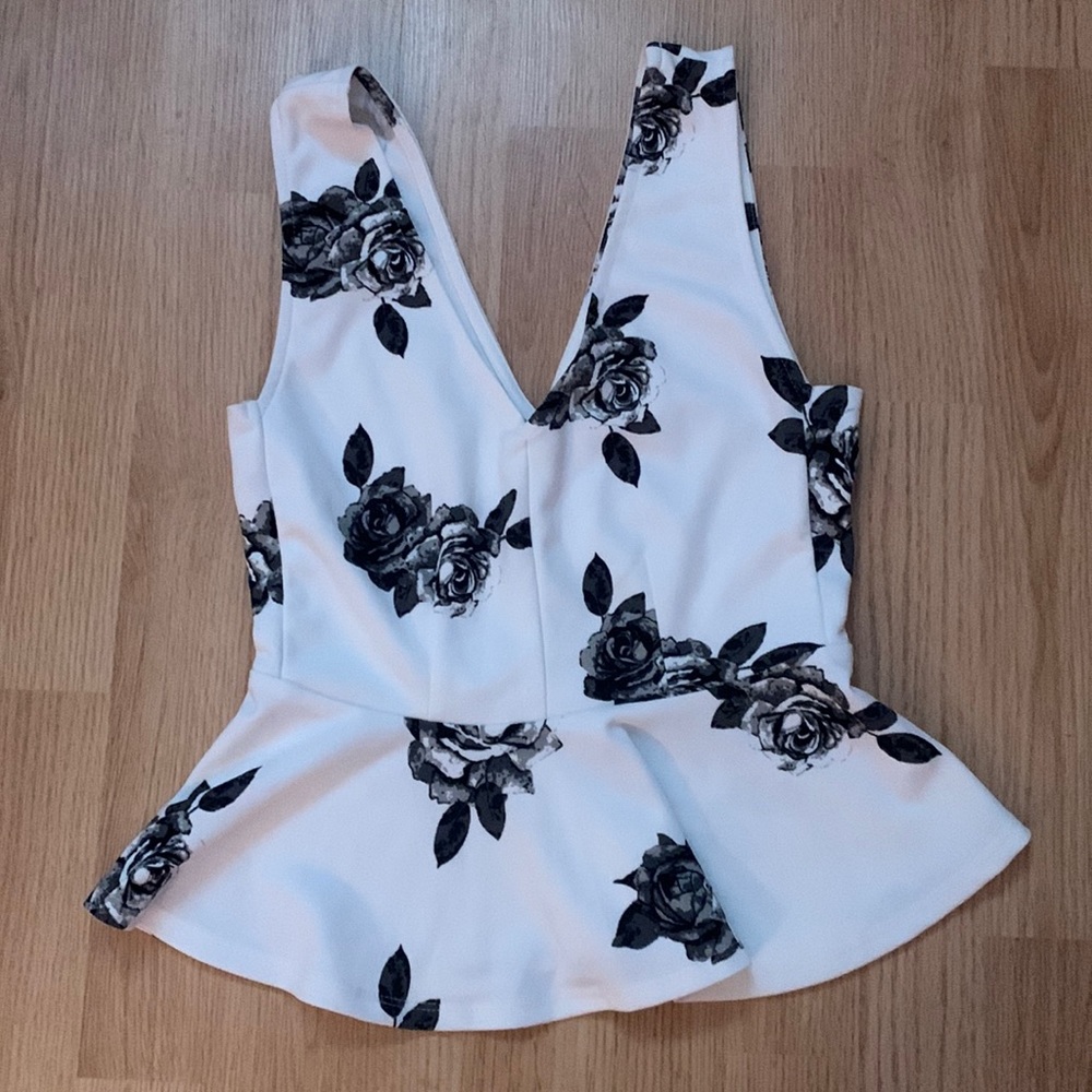 Floral rose blouse